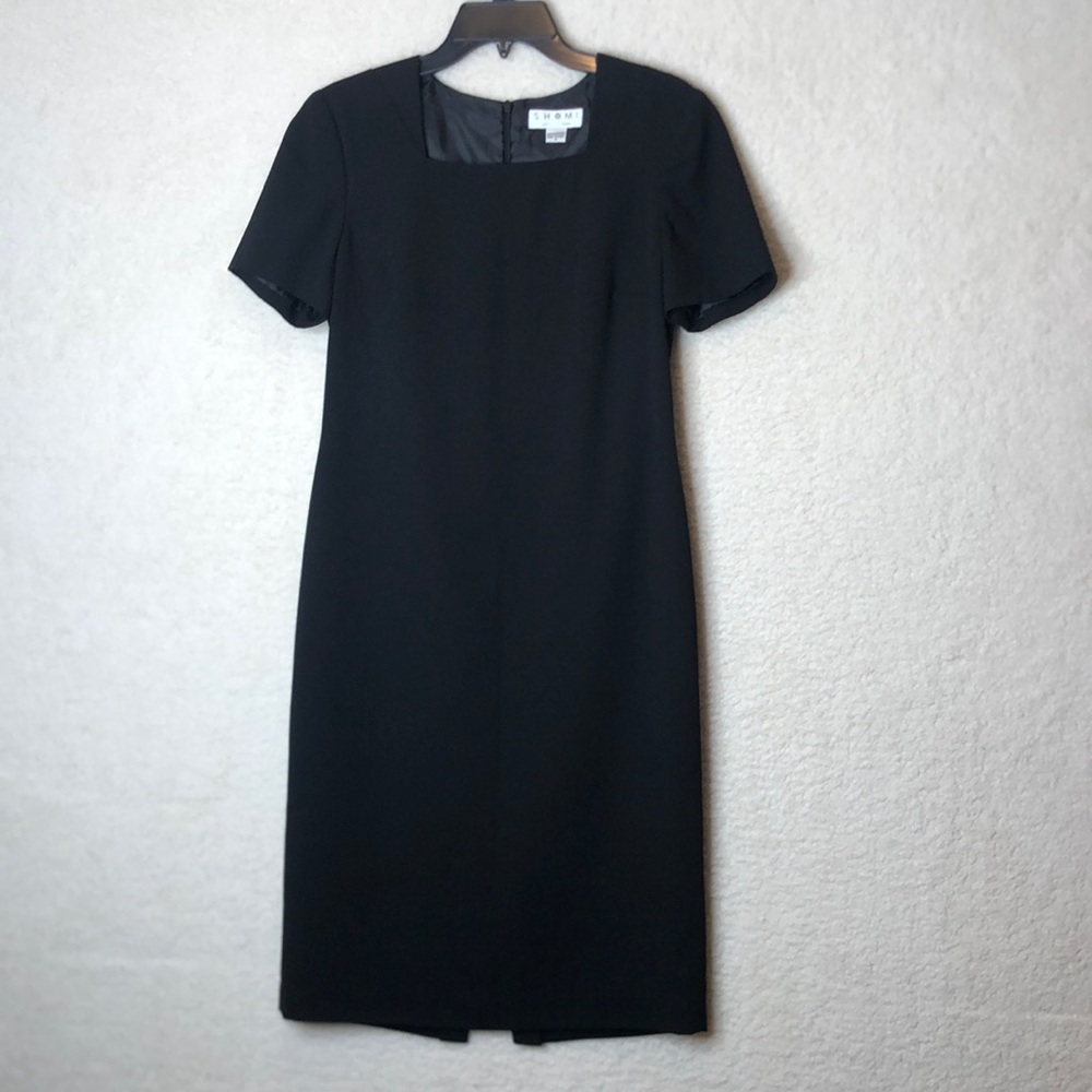 Vintage Shomi by Miller Shor Womens LBD Black Lined Dress Size 6